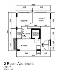 Blk 698A Jurong West Central 3 (Jurong West), HDB 2 Rooms #598688601